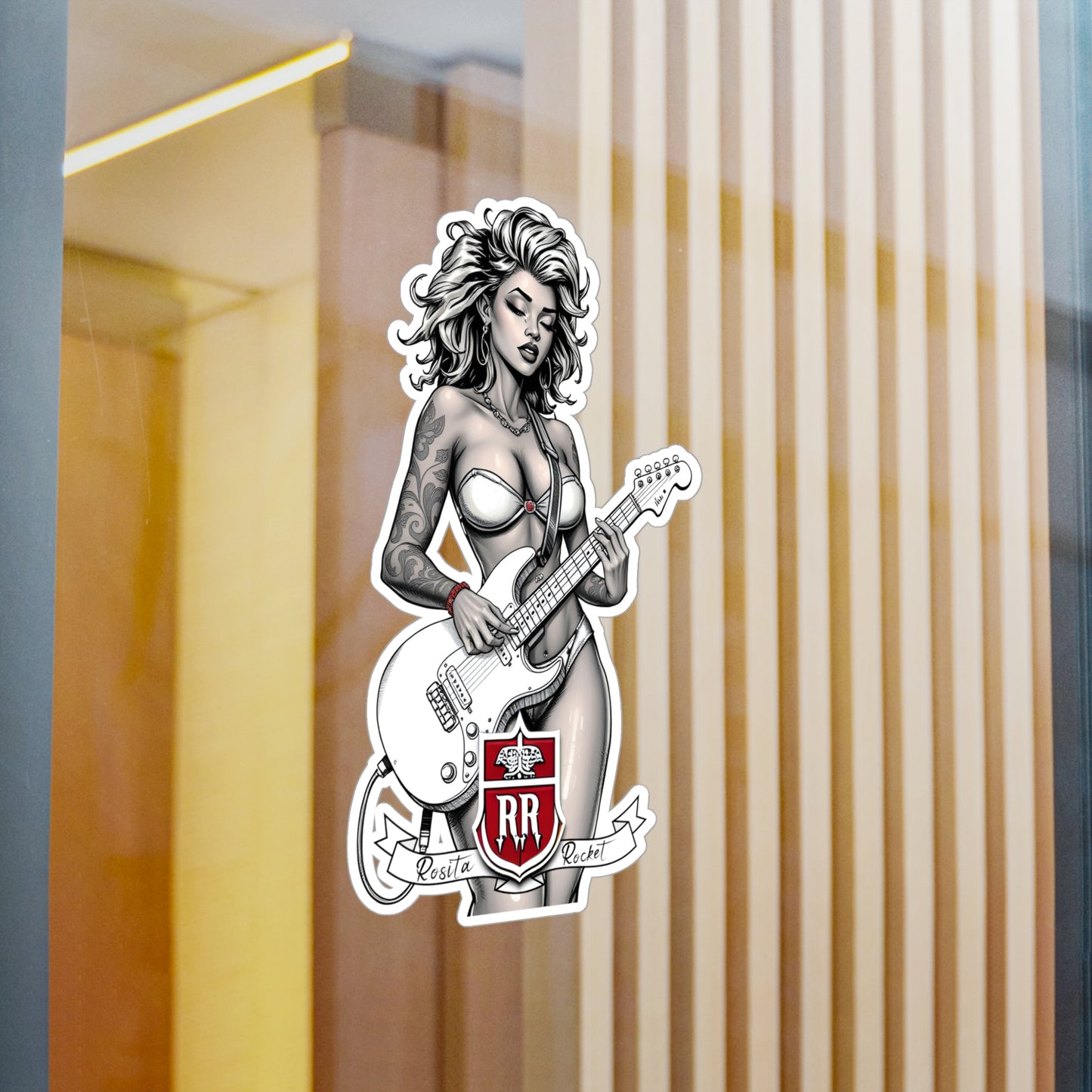 Guitar Gal' Vinyl Decal No. 4