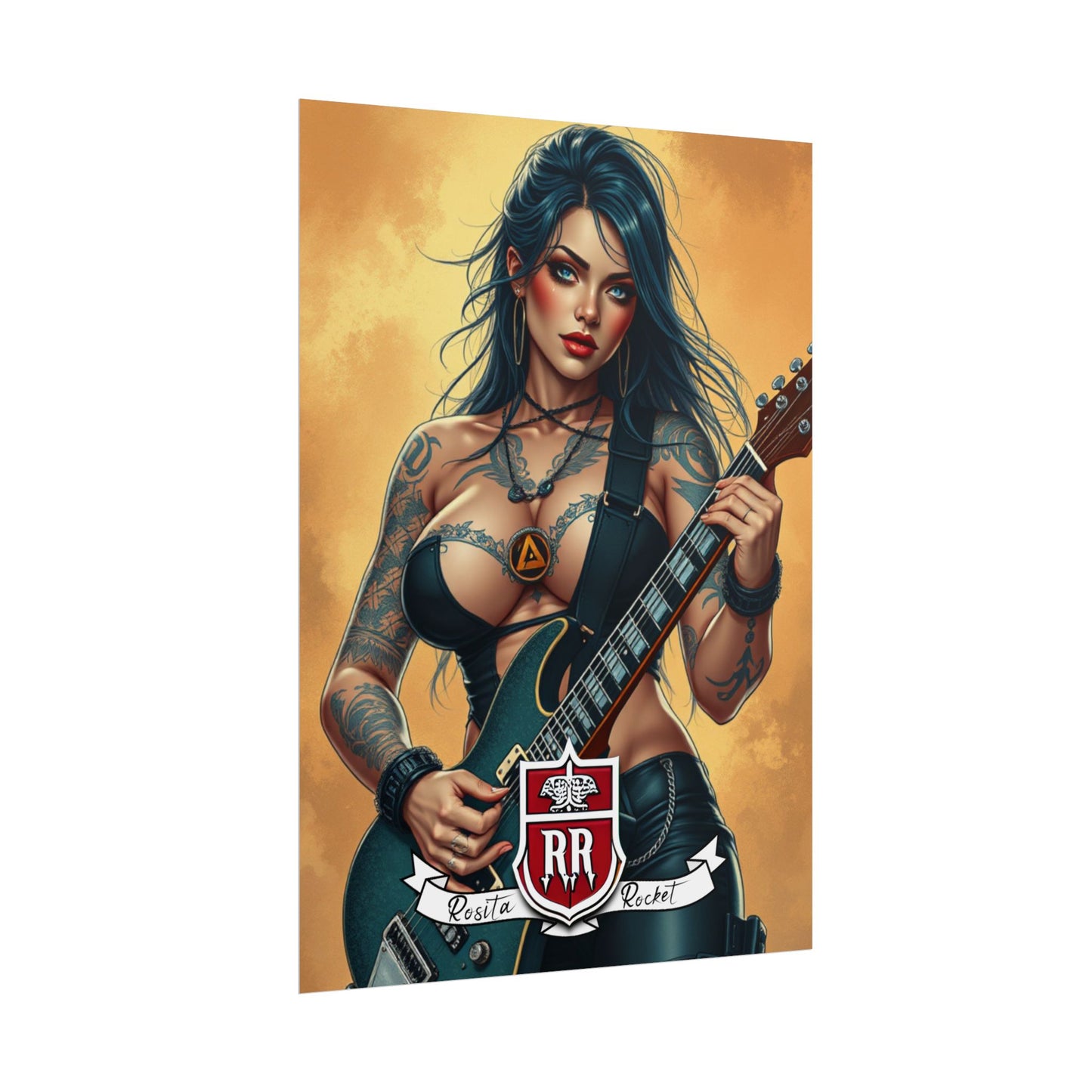 Guitar Gal' Pinup Poster No. 6