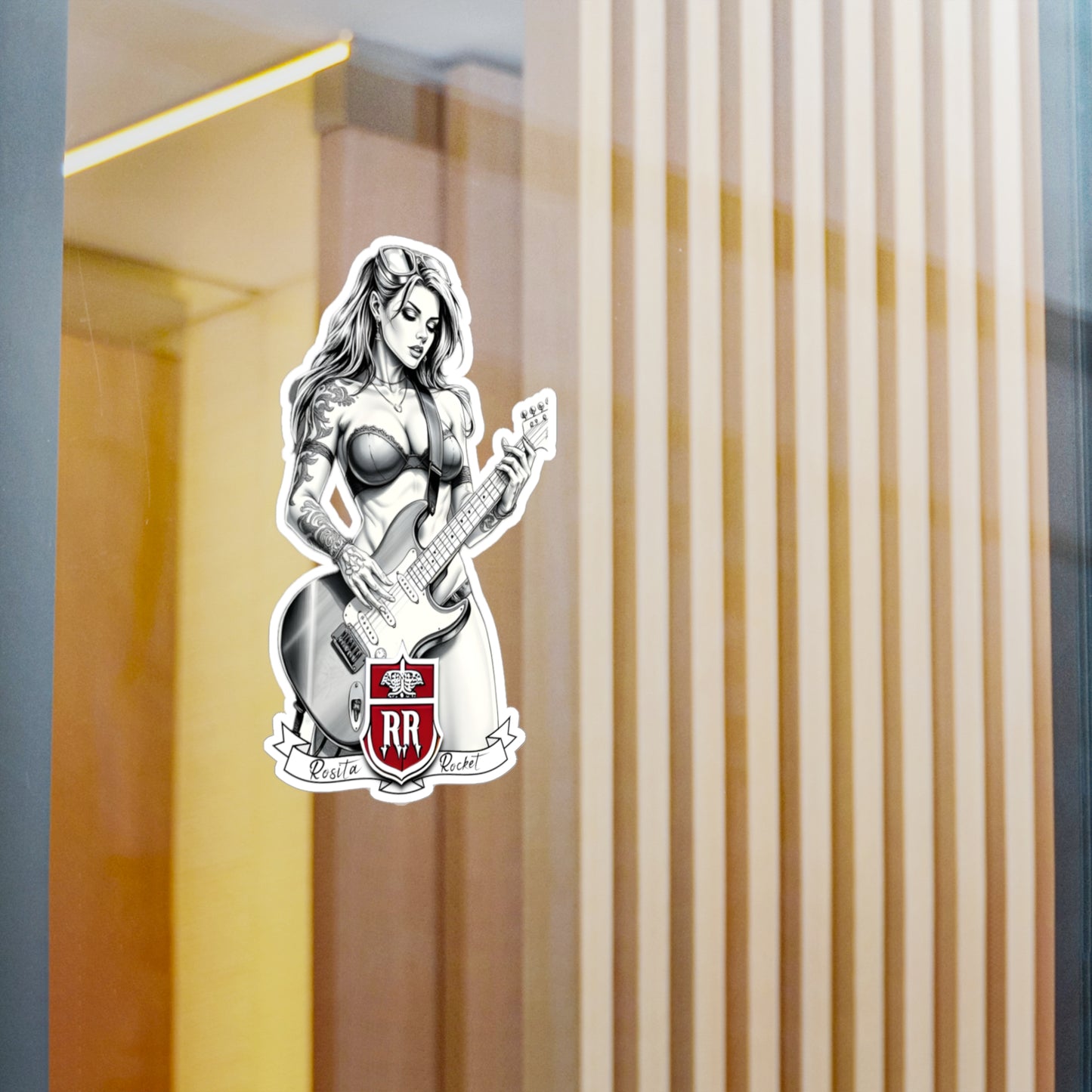 Guitar Gal' Vinyl Decal No. 2
