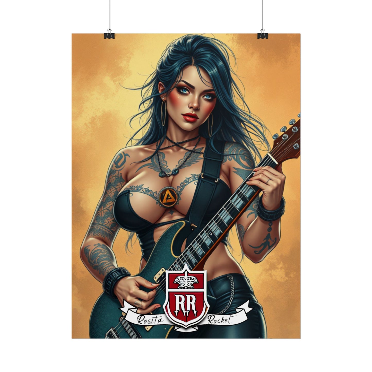 Guitar Gal' Pinup Poster No. 6