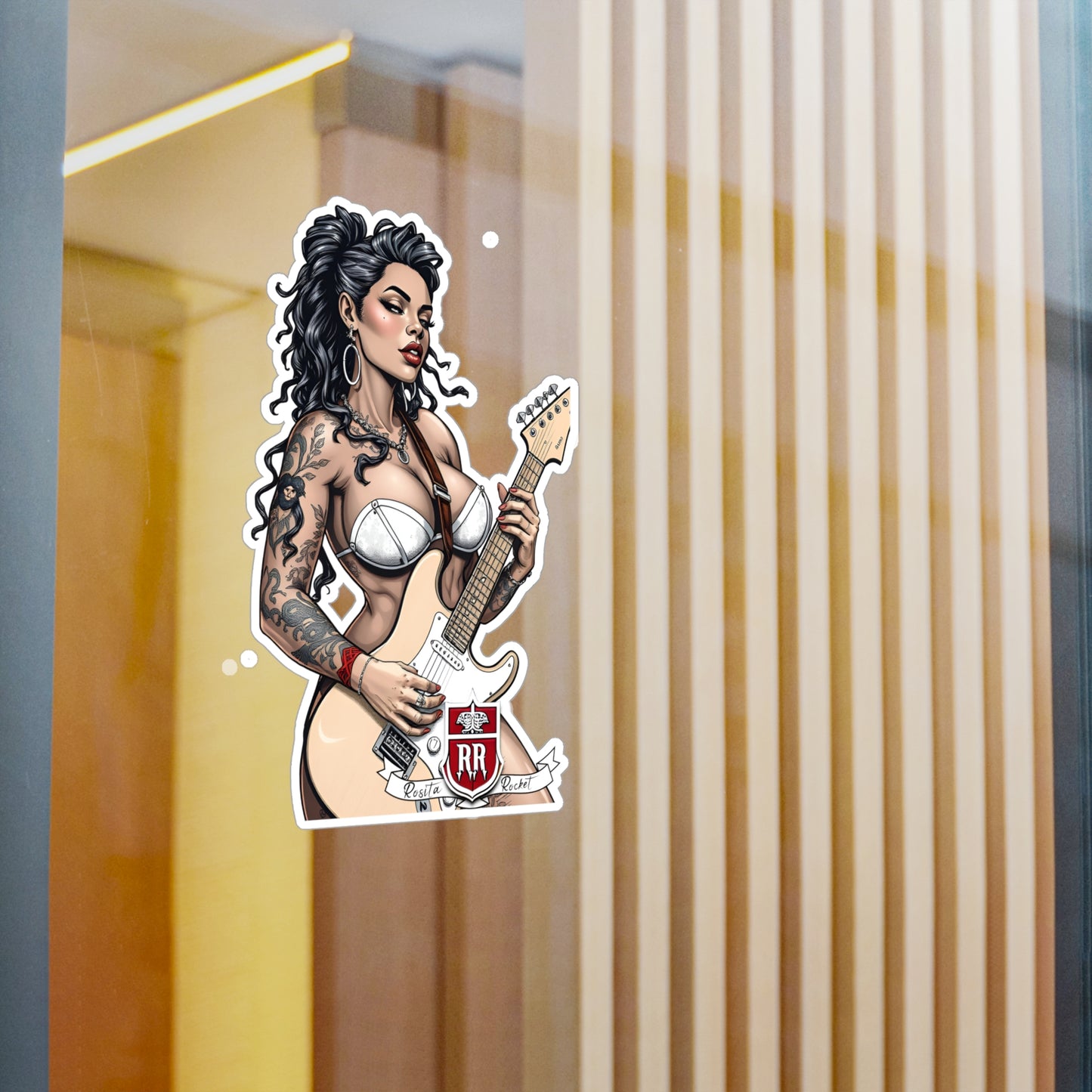 Guitar Gal' Vinyl Decal No. 6