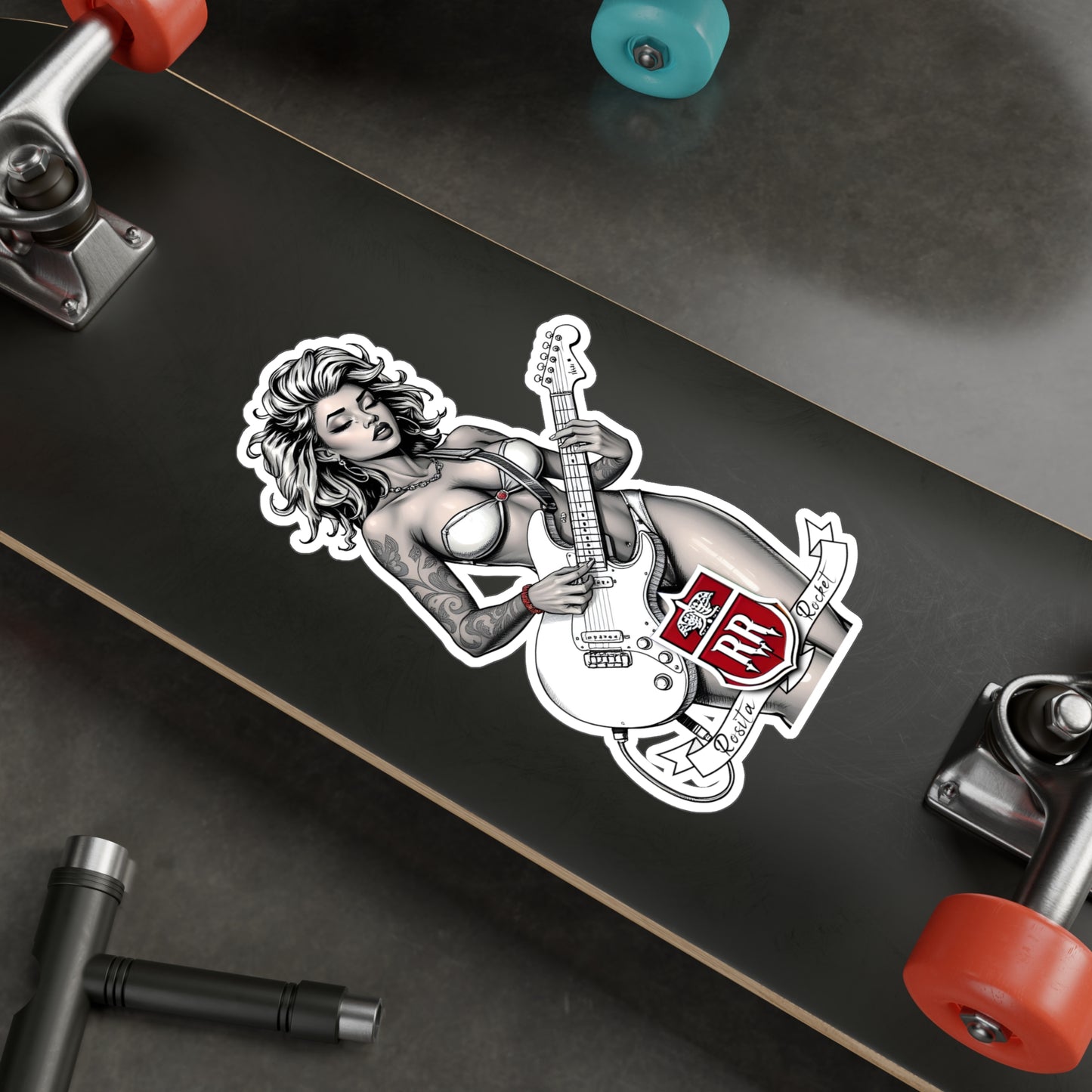 Guitar Gal' Vinyl Decal No. 4