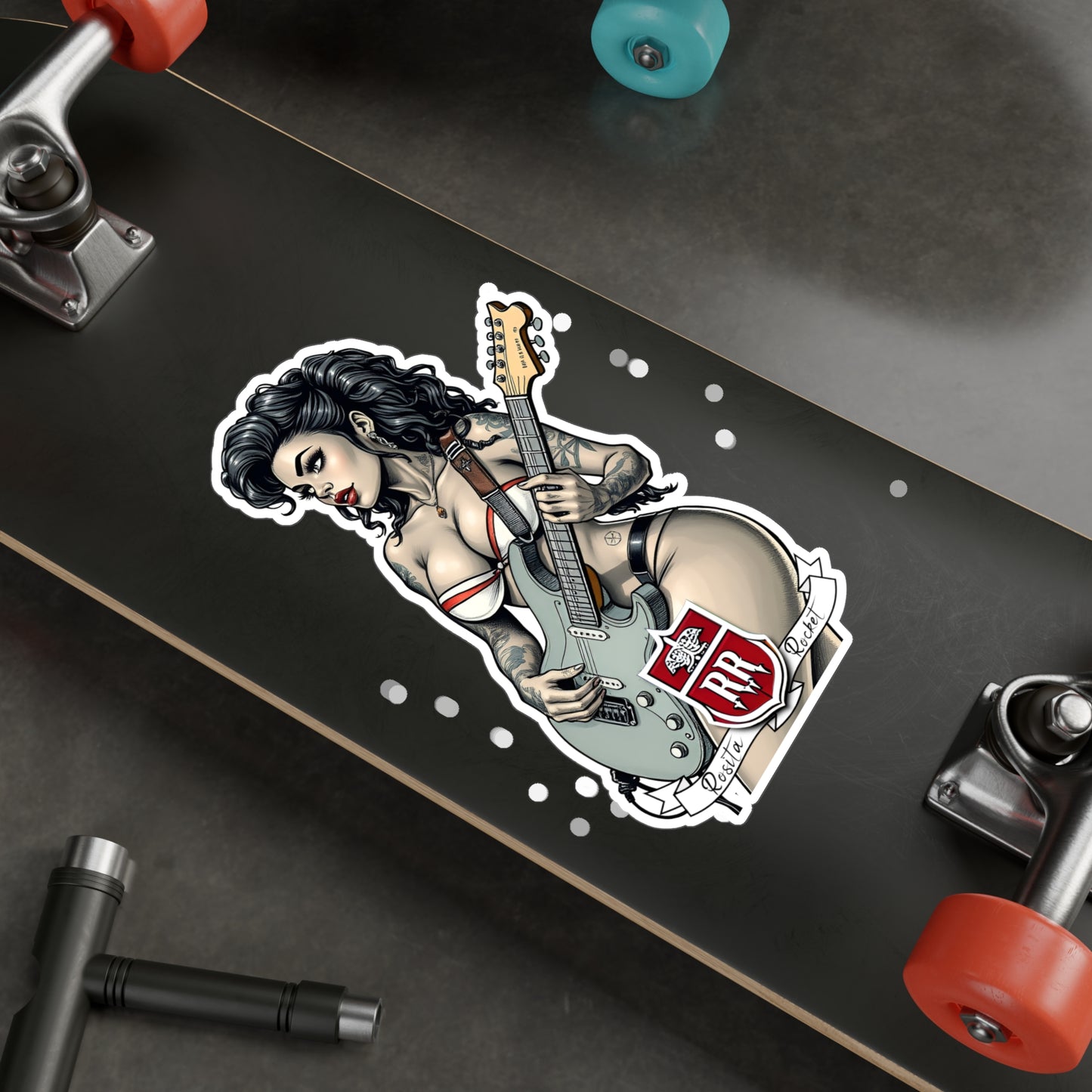 Guitar Gal' Vinyl Decal No. 5