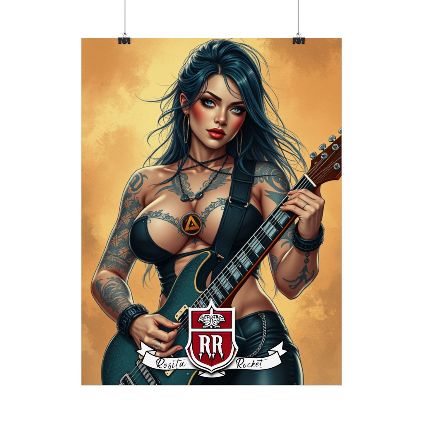 Guitar Gal' Pinup Poster No. 6